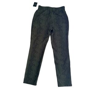 MCKAYLA Olive and Black Python Casual Pant. Size 29